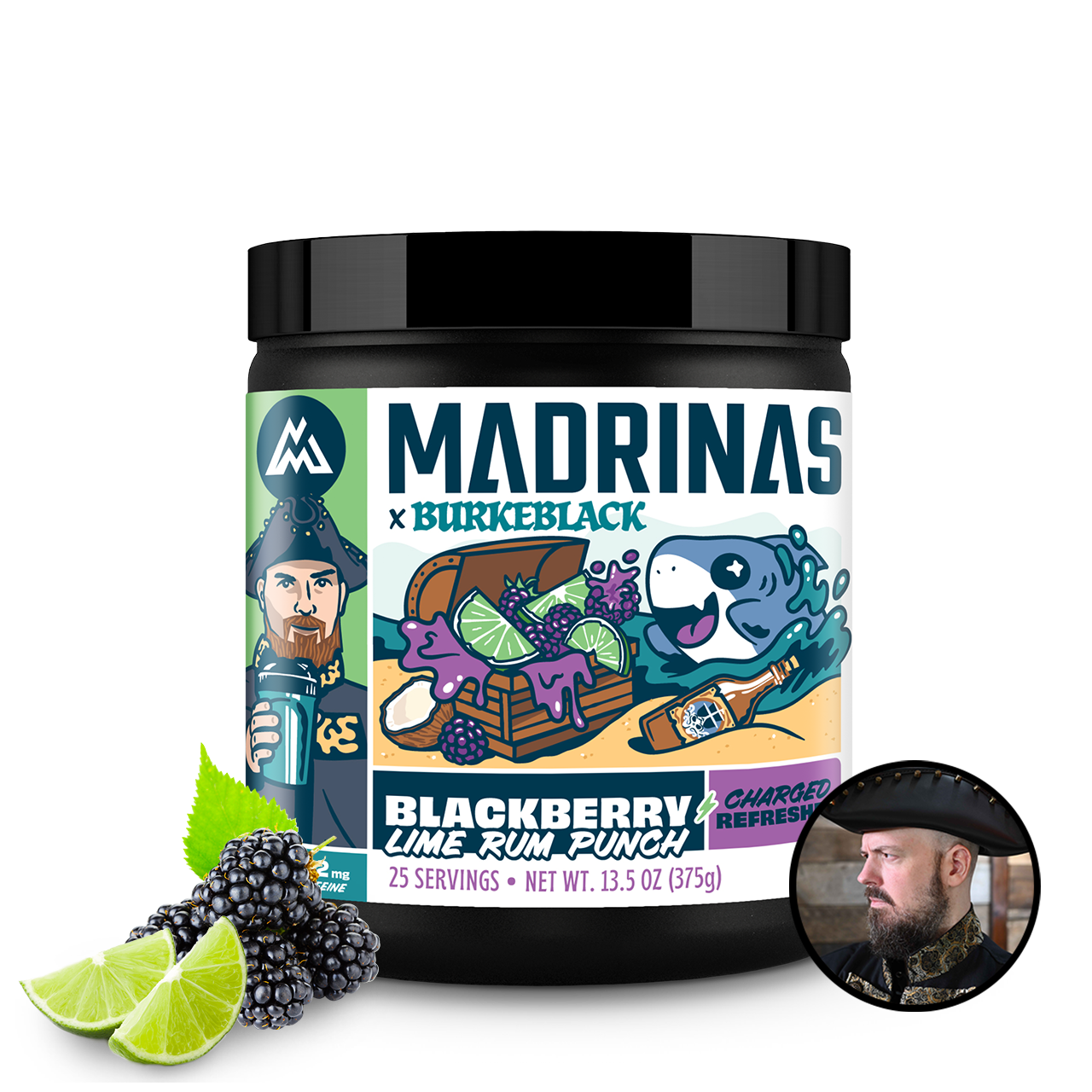 Blackberry Lime Rum Punch