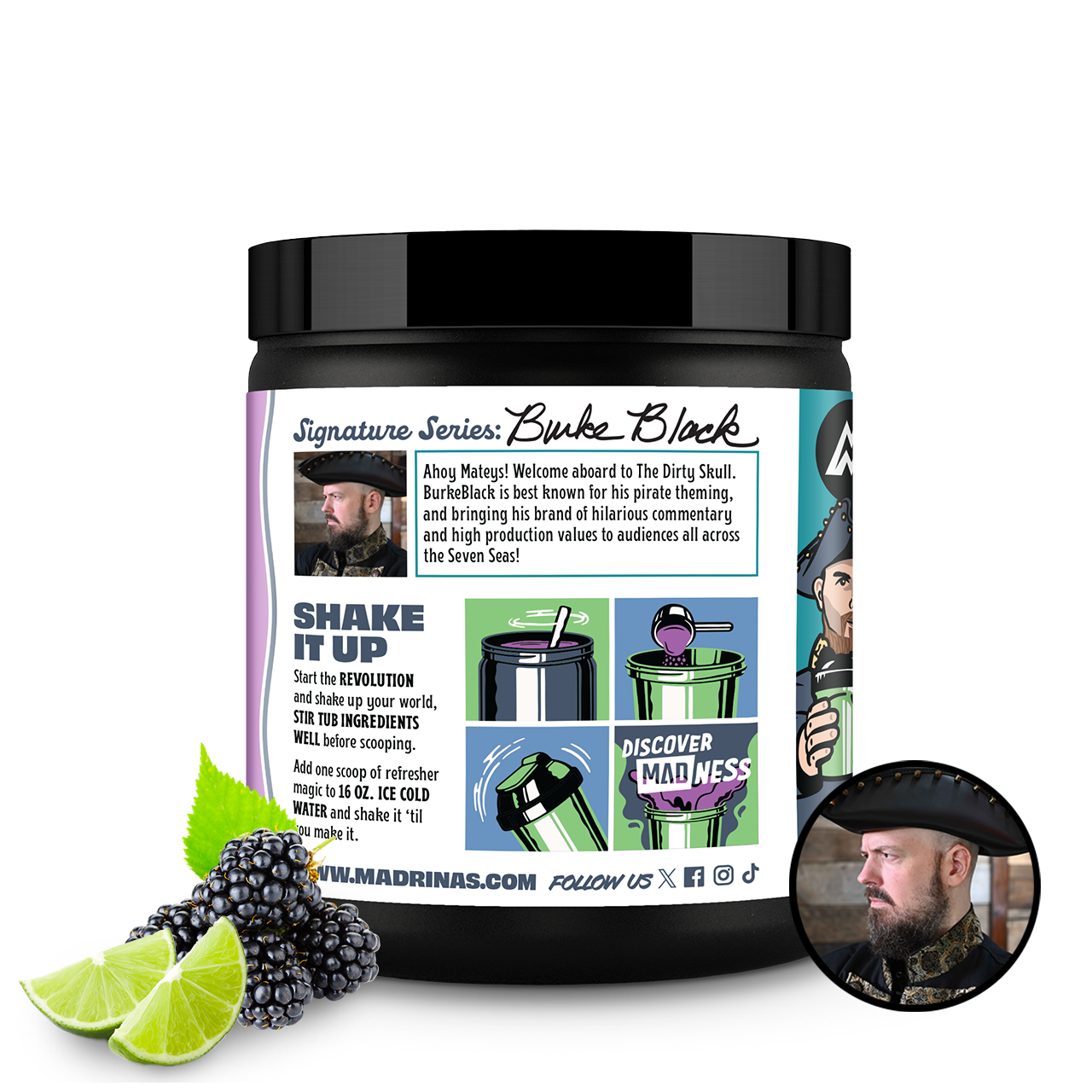 Blackberry Lime Rum Punch