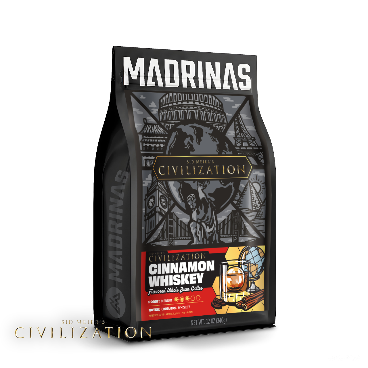 Madrinas x Civilization | Cinnamon Whiskey Flavored Whole Bean