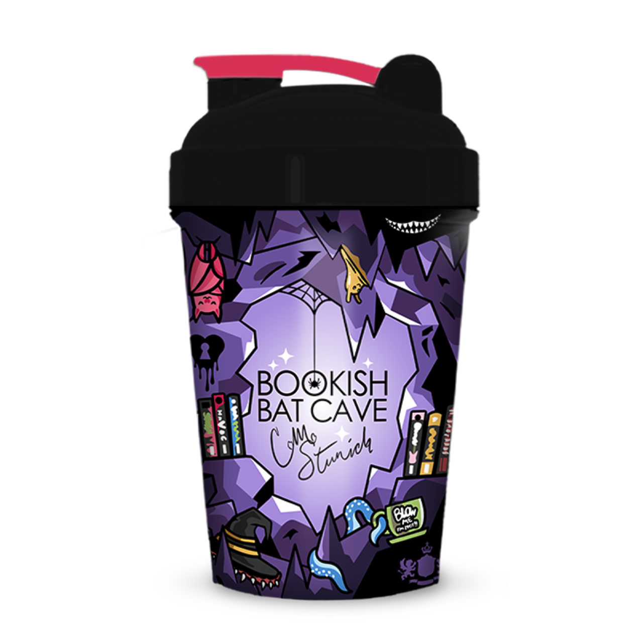 Bookish Bat Cave Shaker Cup