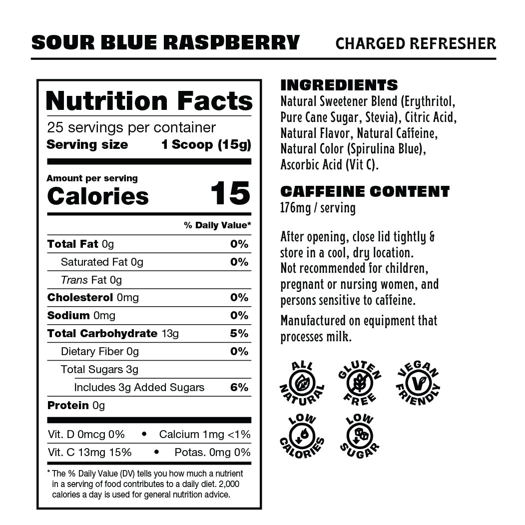 Madrinas | Sour Blue Raspberry Charged Refresher – MADRINAS