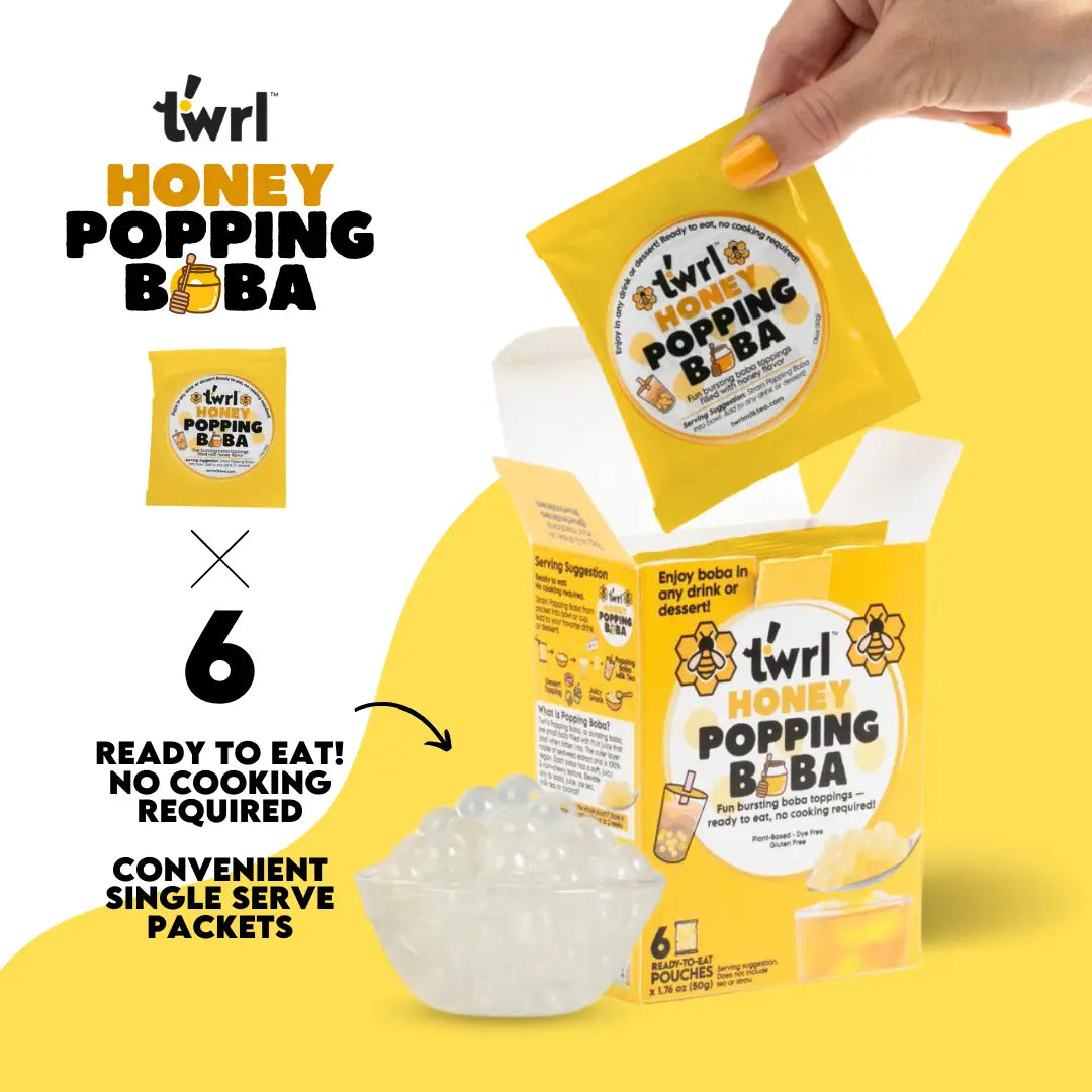 Honey Popping Boba (6 pack)