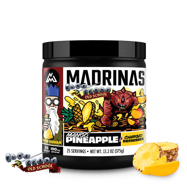Runescape x MADRINAS | Pineapple Mango Charged Refresher Runescape x MADRINAS | Pineapple Mango Charged Refresher