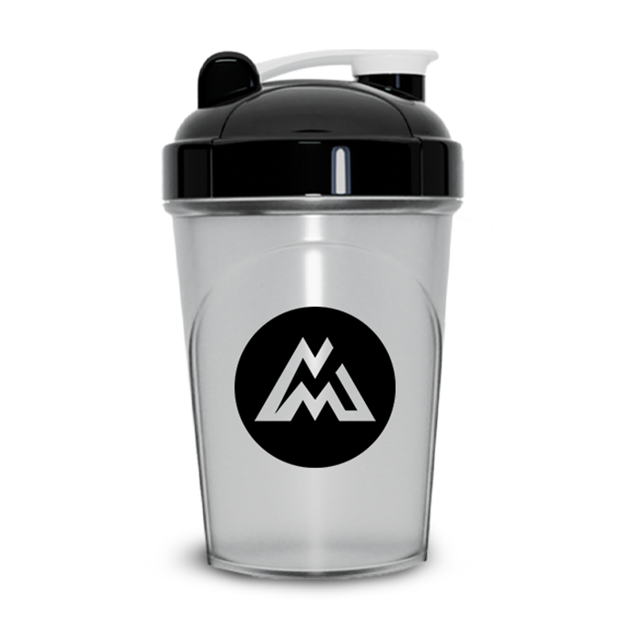 Clear & Black Shaker Cup